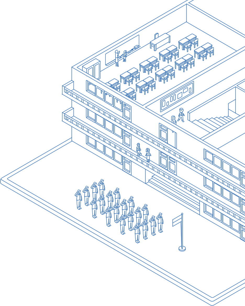 Ilustrasi Gedung Sekolah